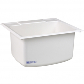 25" x 22" x 13.75" Utility Sink (White) Mustee