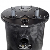 4/10 HP 1100-Series Duplex Sewage System w/ LE41M Pumps, Control & 30" x 36" Basin, 2" Disch., 115V, 10' cord Liberty Pumps
