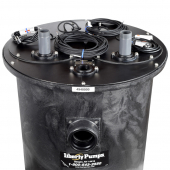 3/4 HP 1100-Series Duplex Sewage System w/ LE71M2 Pumps, Control & 30" x 36" Basin, 2" Disch., 115V, 10' cord Liberty Pumps