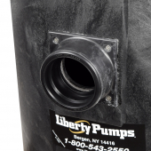 1 HP 1100-Series Duplex Sewage System w/ LE102M3 Pumps, Control & 30" x 36" Basin, 3" Disch., 208-230V, 10' Liberty Pumps