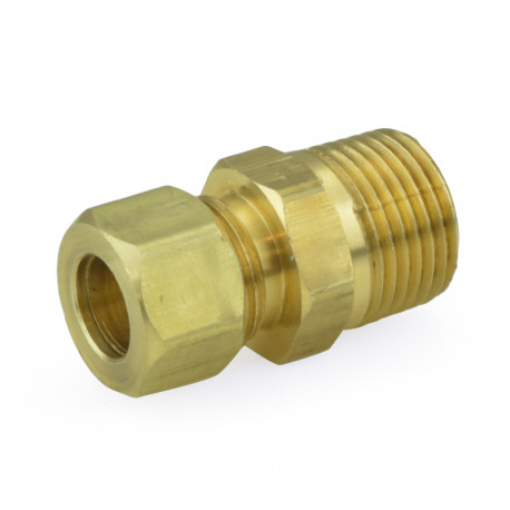 3/8" OD No Tube Stop x 3/8" MIP Threaded Compression Adapter, Lead-Free BrassCraft
