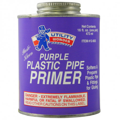 16 oz (1 pint) Purple PVC/CPVC Primer Utility