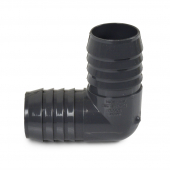 1-1/2" Barbed Insert 90° PVC Elbow, Sch 40, Gray Spears
