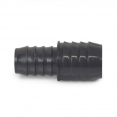 1-1/4" x 1" Barbed Insert PVC Reducing Coupling, Sch 40, Gray Spears
