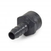 1/2" Barbed Insert x 3/4" Female NPT Threaded PVC Reducing Adapter, Sch 40, Gray Spears