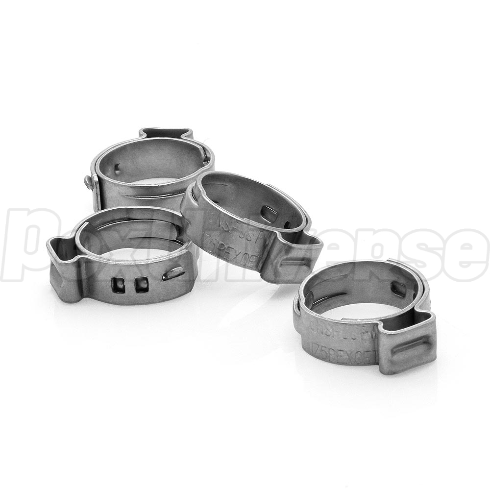 100) 1/2" PEX Grip (Non-Slip) Stainless Steel Cinch Clamps - Foto 5