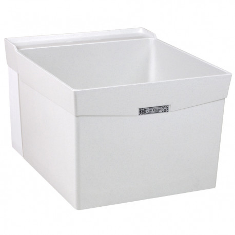 20" x 24" x 14.38" Utilatub Laundry Sink/Tub, Single Compartment, Wall-Mount, DuraStone Mustee