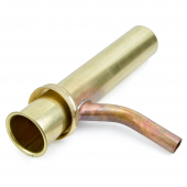1-1/2" x 8", 22GA Trap-Ease Trap Primer Tailpiece w/ 1/2" (5/8" OD) Branch Outlet, Direct Connect, Rough Brass Sioux Chief