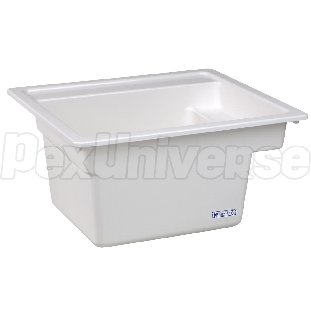 Mustee 25, Vector MultiTask Utility Sink, White PexUniverse