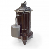 Automatic Sump/Effluent Pump w/ Piggyback Wide Angle Float Switch, 25' cord, 1/2 HP, 115V Liberty Pumps