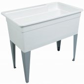 40" x 24" x 15" Utilatub BigTub Extra Large Laundry Sink/Tub, Single Compartment, Floor-Standing Mustee