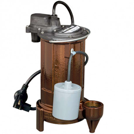 Automatic Sump/Effluent Pump w/ Wide Angle Float Switch, 10' cord, 3/4 HP, 115V Liberty Pumps