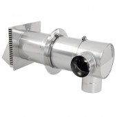 Z-Vent Concentric Vent Kit w/ 4" Fresh Air Intake and 4" Exhaust Z-Flex