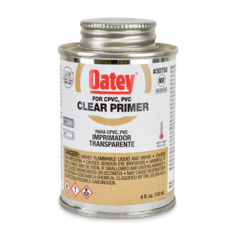 4 oz Clear PVC/CPVC Primer w/ Dauber Oatey
