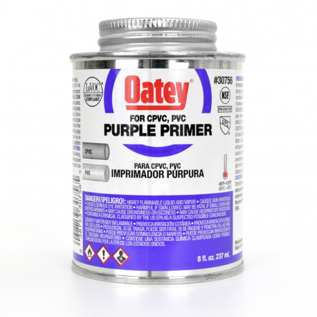 8 oz Purple PVC/CPVC Primer w/ Dauber Oatey
