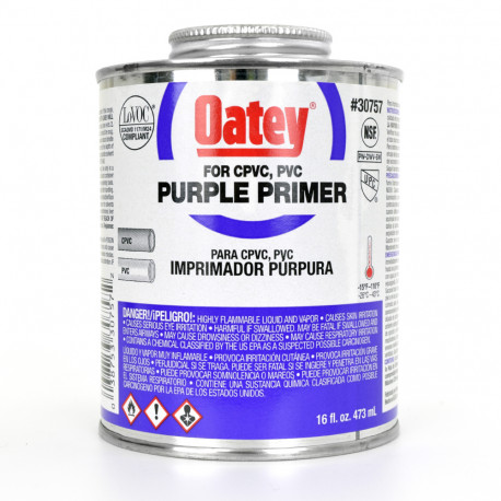 16 oz Purple PVC/CPVC Primer w/ Dauber Oatey