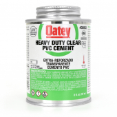 8 oz Heavy-Duty PVC Cement w/ Dauber, Clear Oatey