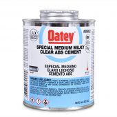 16 oz Medium-Body ABS Cement w/ Dauber, Milky Clear Oatey