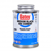 4 oz Medium-Body ABS Cement w/ Dauber, Black Oatey