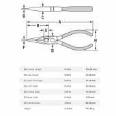 326 Channellock 6" Long Nose Plier w/ Side Cutter Channellock
