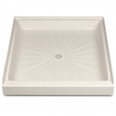 36" x 36" DuraBase Square Shower Base, Single Threshold, Biscuit Mustee