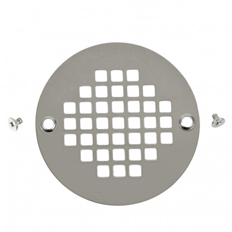 Oatey 3-1/4 in. Round Screw-In Stainless Steel Shower Drain Cover with Tile  Ring 420112 - The Home Depot