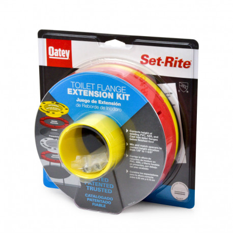 Set-Rite Toilet Flange Extension Kit from 1/4" - 1-5/8" Oatey