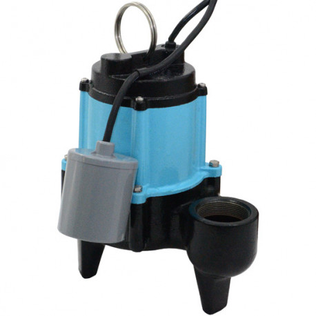 10SC-CIA-RF Automatic Sewage Pump w/ Piggyback Wide Angle Float Switch and 20' cord, 1/2 HP, 115V Little Giant