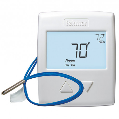 519 Radiant Thermostat w/ Slab Sensor, 1-Stage Heat (518 + 079) Tekmar