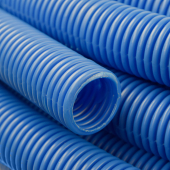 Corrugated Sleeve for 1/2" PEX, In-Slab Installation (Blue), 100ft Sioux Chief