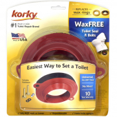 Korky WaxFREE Toilet Gasket w/ Hardware Korky