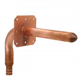 QESTPEX Copper Stub Out Elbow for 1/2" PEX tubing Size 1/2"BARB  x  6" 