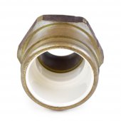 1-1/4" PVC x 1-1/4" MIP (Male Threaded) Brass Adapter, Lead-Free Sioux Chief