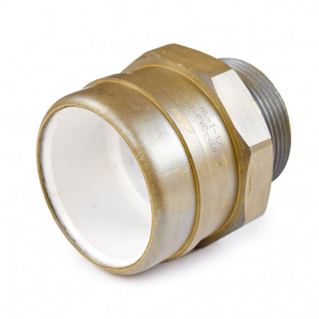 1-1/2" PVC x 1-1/2" MIP (Male Threaded) Brass Adapter, Lead-Free Sioux Chief