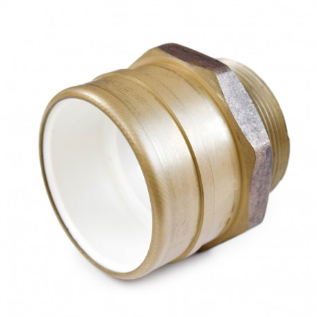 2" PVC x 2" MIP (Male Threaded) Brass Adapter, Lead-Free Sioux Chief