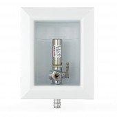 Ox Box Toilet/Dishwasher Outlet Box w/ Water Hammer Arrestor, 1/2" PEX-A (F1960), Lead-Free Sioux Chief