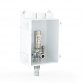 Ox Box Toilet/Dishwasher Outlet Box w/ Water Hammer Arrestor, 1/2" PEX-A (F1960), Lead-Free Sioux Chief