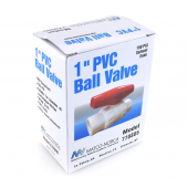 1" PVC Ball Valve, Solvent Weld, Sch. 40/80 Matco-Norca