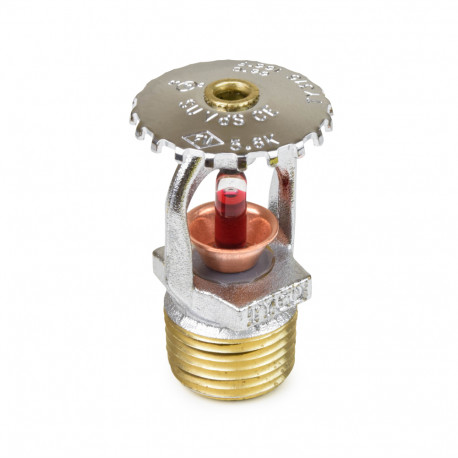 TY-B Upright Fire Sprinkler Head, Standard Response, K=5.6, Chrome Plated Brass, 155°F, 1/2" NPT Tyco