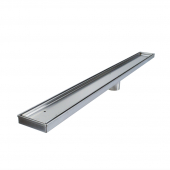 36" long, StreamLine Stainless Steel Linear Shower Pan Drain w/ Tile-in Strainer, 2" PVC Hub Sioux Chief