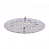 4-1/4" Polished Steel (Chrome) Snap-in Shower Drain Strainer Sioux Chief