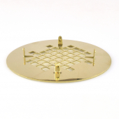 4-1/4" Polished Brass Snap-in Shower Drain Strainer Sioux Chief
