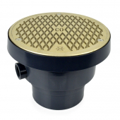 FinishLine Adjustable Cleanout Complete Assembly, Round, Nickel-Bronze, PVC 3" Hub x 4" Inside Fit Sioux Chief