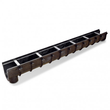 72" Heavy-Duty FastTrack Trench & Driveway Channel Drain, Sloped #2 Sioux Chief