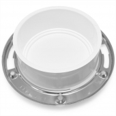 4" Hub, Total Knockout Closet Flange (TKO) w/ Swivel St. Steel Ring, SCH40 PVC Sioux Chief