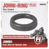 Johni-Ring Closet Wax Gasket/Ring, Jumbo, fits 3" or 4" Oatey