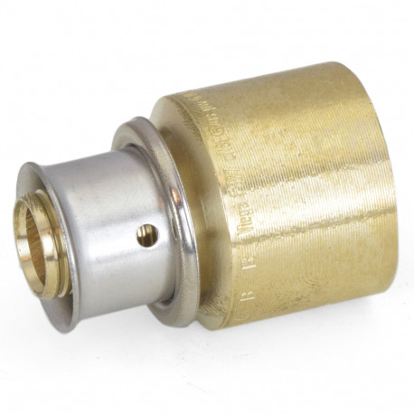 1/2" PEX Press x 3/4" Copper Pipe Adapter, Lead-Free Bronze Viega