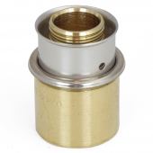 3/4" PEX Press x 3/4" Copper Pipe Adapter, Lead-Free Bronze Viega