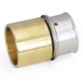 1" PEX Press x 1" Copper Pipe Adapter, Lead-Free Bronze Viega