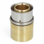 1" PEX Press x 1" Copper Pipe Adapter, Lead-Free Bronze Viega